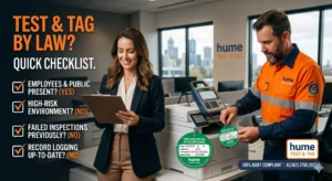 does my business need test and tag by law