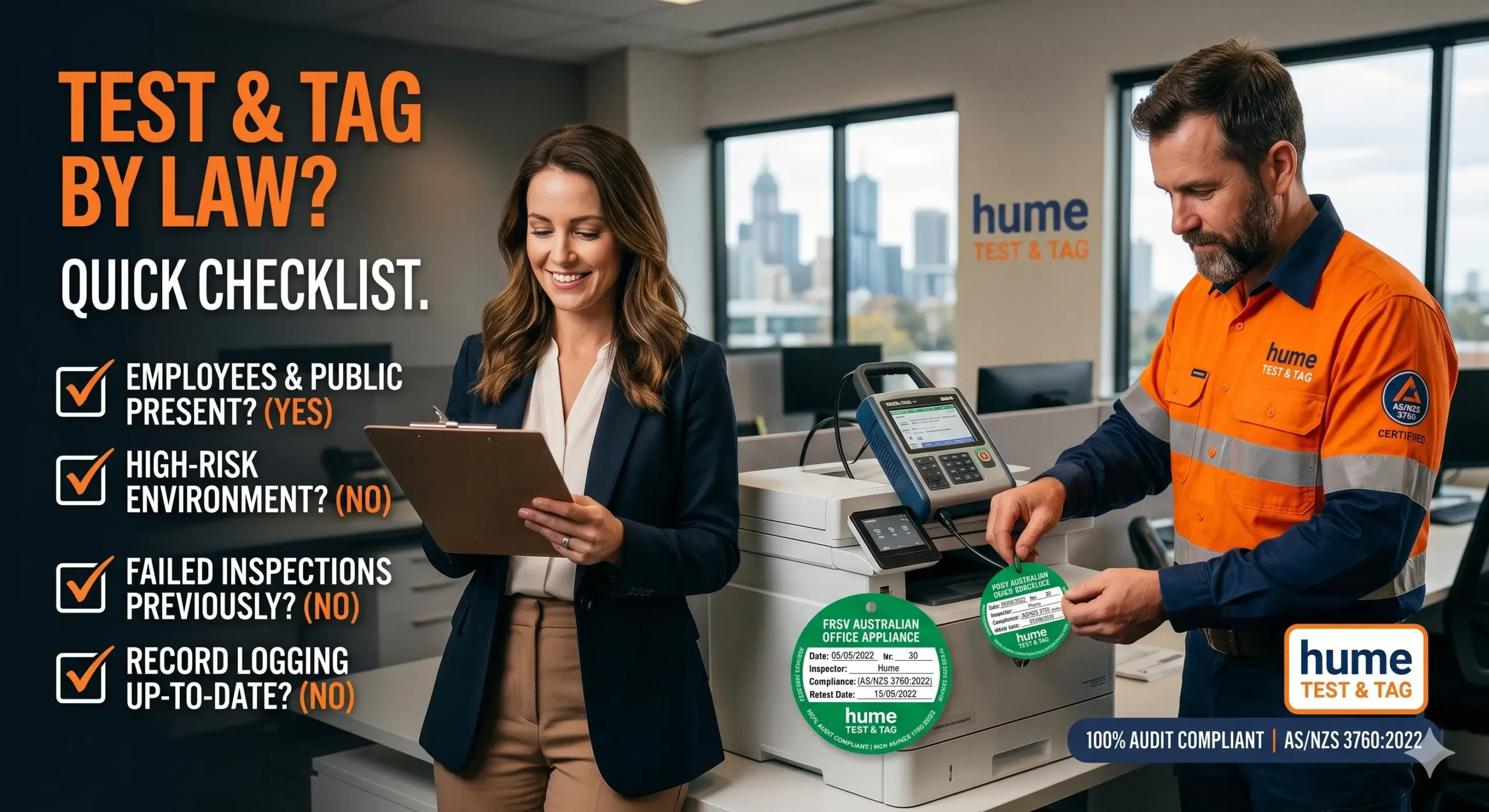 does my business need test and tag by law